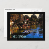 Carte postale du lac Oswego (Devant / Derrière)