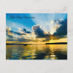 Carte postale du lac Pepin, Wisconsin