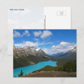 Carte postale du lac Peyto (Devant / Derrière)