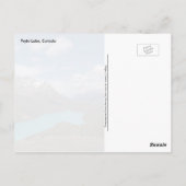 Carte postale du lac Peyto (Dos)