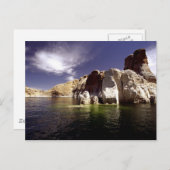 Carte postale du lac Powell Utah (Devant / Derrière)