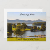 Carte postale du lac Smith Mountain (Devant / Derrière)