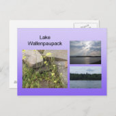 Carte postale du lac Wallenpaupack (Devant / Derrière)