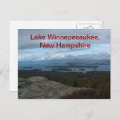 Carte postale du lac Winnepesaukee (Devant / Derrière)