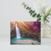Carte postale du lagon de Crystal Waterfall (Debout devant)