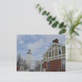 Carte postale du Lake Huron Light House (Debout devant)