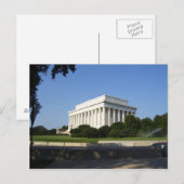 Carte postale du Lincoln Memorial (Devant / Derrière)