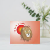 Carte postale du lion (Debout devant)