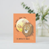 Carte postale du lion (Debout devant)