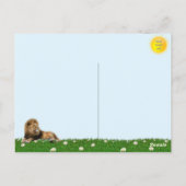 Carte postale du lion (Dos)