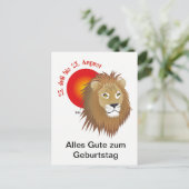 Carte postale du lion (Debout devant)
