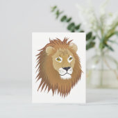 Carte postale du lion (Debout devant)