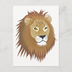 Carte postale du lion