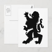 Carte postale du lion puissant (Devant / Derrière)