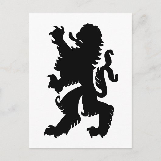 Carte postale du lion puissant (Devant)