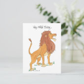 Carte postale du lion sauvage (Debout devant)