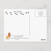 Carte postale du lion sauvage (Dos)