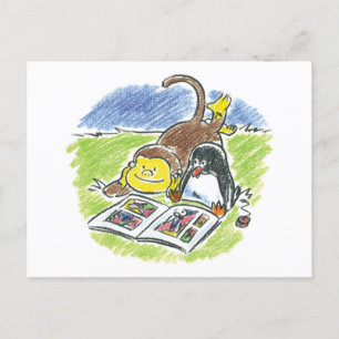 Carte postale du livre de bande dessinée Furry Fri