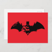 Carte postale du logo Batman et Gotham Silhouette  (Devant / Derrière)