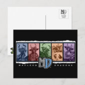 Carte postale du logo de la barre MD (Devant / Derrière)