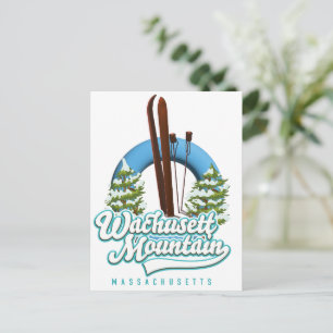 Carte postale du logo de ski Otis Ridge Massachuse