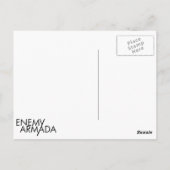 Carte postale du logo du navire Enemy Armada (Dos)