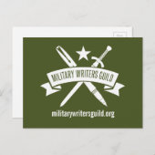 Carte postale du logo MWG, Olive Drab (Devant / Derrière)