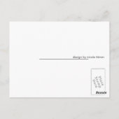 Carte postale du loup bleu (Dos)