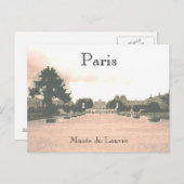 Carte postale du Louvre Gardens (Devant / Derrière)