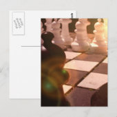 Carte postale du maître d'échecs (Devant / Derrière)