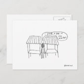 carte postale du marché (Devant / Derrière)