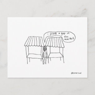 carte postale du marché