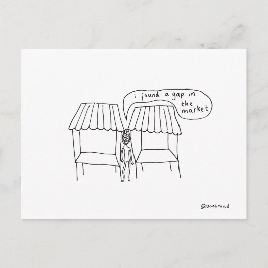 carte postale du marché (Devant)