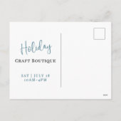 Carte postale du Marché de Noël Boutique (Dos)