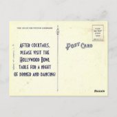 Carte postale du Mariage Hollywood Bowl (Dos)