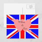 Carte postale du Mariage royal William et Kate (Devant / Derrière)