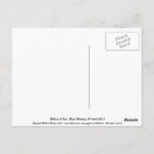 Carte postale du Mariage royal William et Kate (Dos)