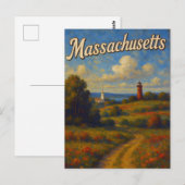 Carte postale du Massachusetts (Devant / Derrière)