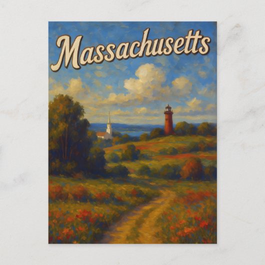 Carte postale du Massachusetts (Devant)