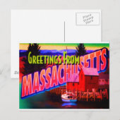 Carte postale du Massachusetts (Devant / Derrière)