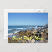Carte postale du Massachusetts Brant Rock (Devant / Derrière)