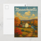 Carte postale du Massachussetts (Devant / Derrière)