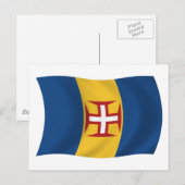 Carte postale du mât du drapeau de Madère (Devant / Derrière)