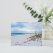 Carte postale du matin avec avoine de mer et sable (Debout devant)