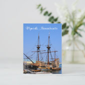 Carte postale du Mayflower Ship du Massachusetts d (Debout devant)