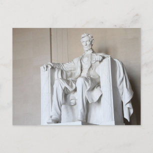 Carte postale du mémorial Abraham Lincoln à Washin