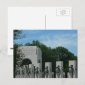 Carte postale du mémorial de la Seconde Guerre mon (Devant / Derrière)