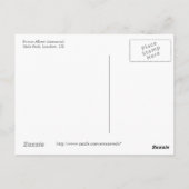 Carte postale du mémorial de Prince Albert (Dos)