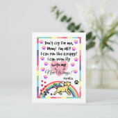 Carte postale du mémorial de trot du Labrador jaun (Debout devant)