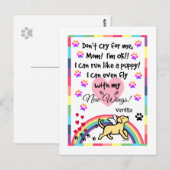 Carte postale du mémorial de trot du Labrador jaun (Devant / Derrière)